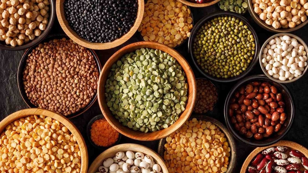Bowls of natural Indian produce