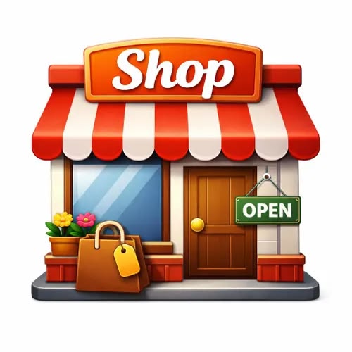 Illustration of a shop front